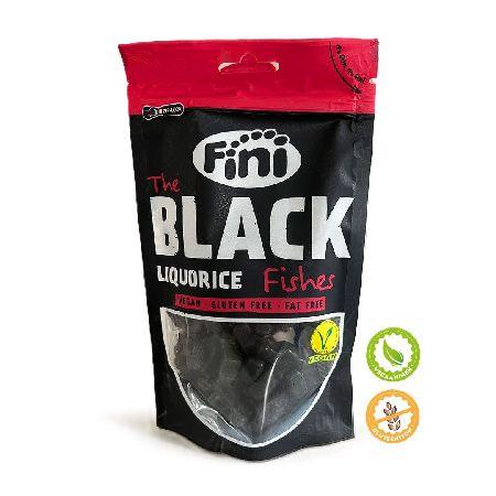 180g BLACK LIQUORICE FISHES FINI