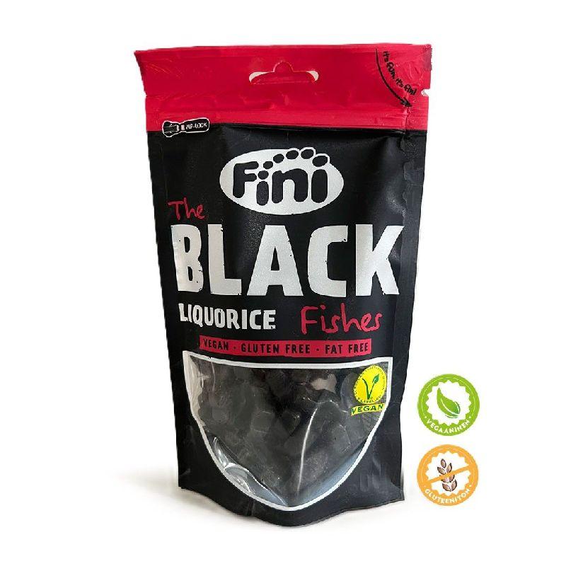 180g BLACK LIQUORICE FISHES FINI