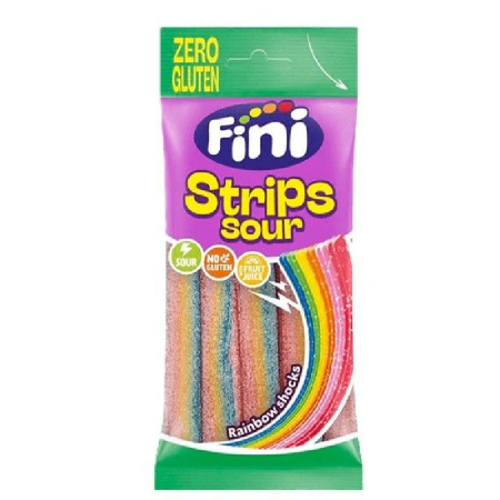 75g STRIPS SOUR RAINBOW ZERO GLUTEN