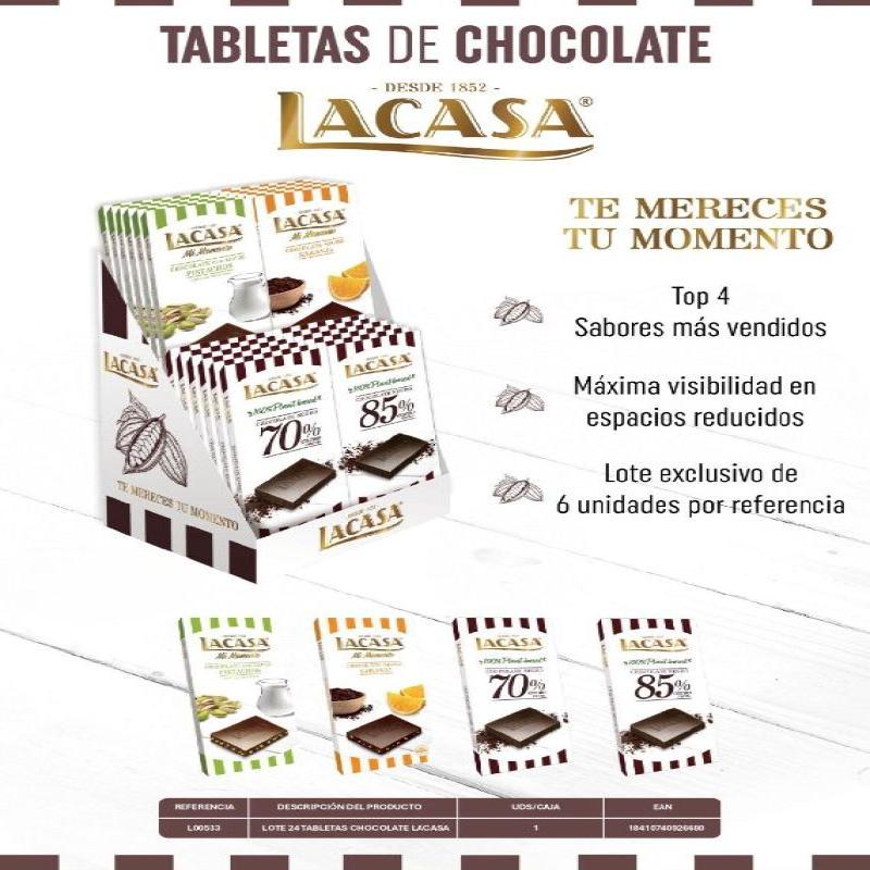 LOTE 24 TABLETAS LACASA