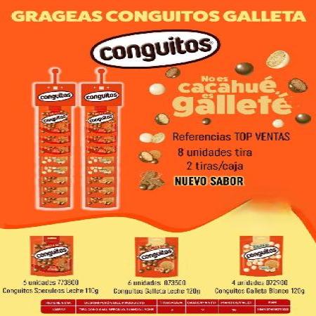 TIRAS GRAGEAS CONGUITOS GALLETAS 120g