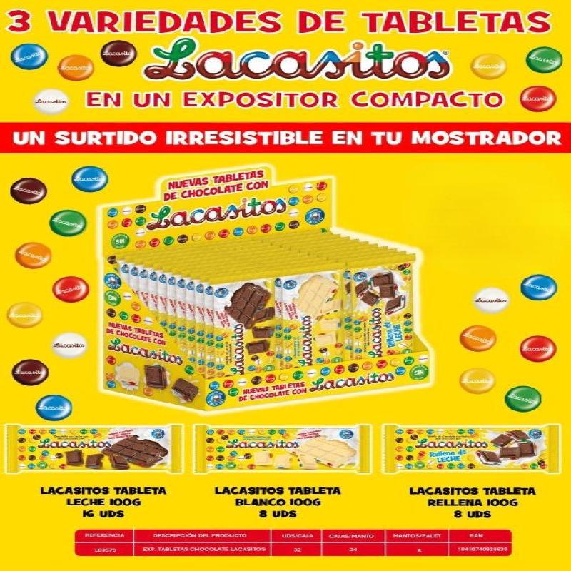 EXP.TABLETAS CHOCO LACASITOS 32uds