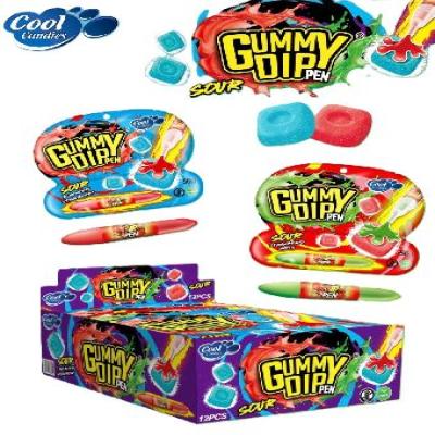 GUMMY DIP PEN FRESA Y ARÁNDANOS 12UD