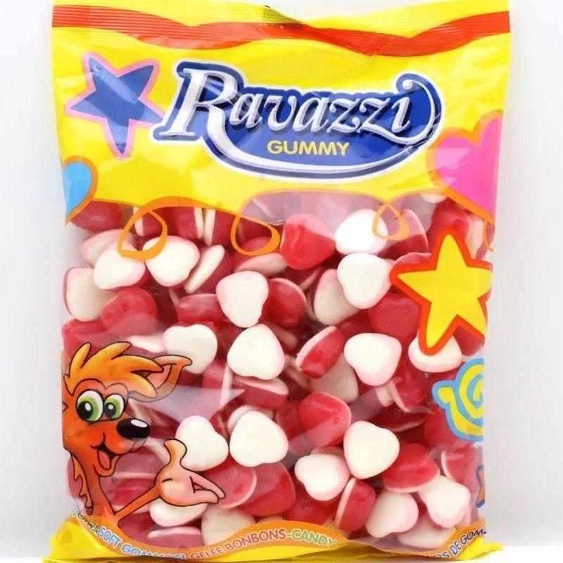 RELLE CORAZONES FRESA Y CREMA  1KG