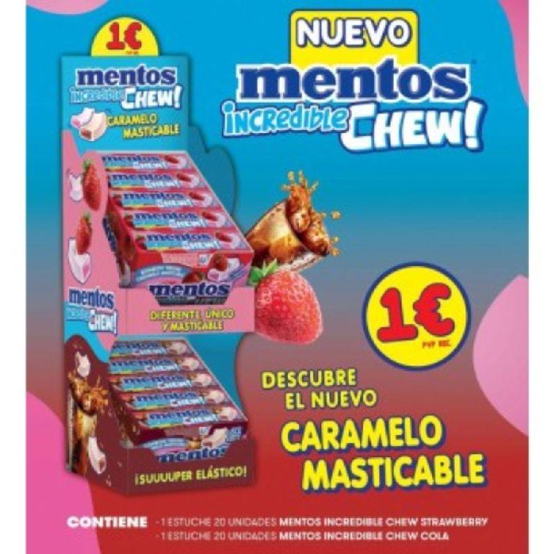 MENTOS PACK INCREDIBLE CHEW 40U PVP1€