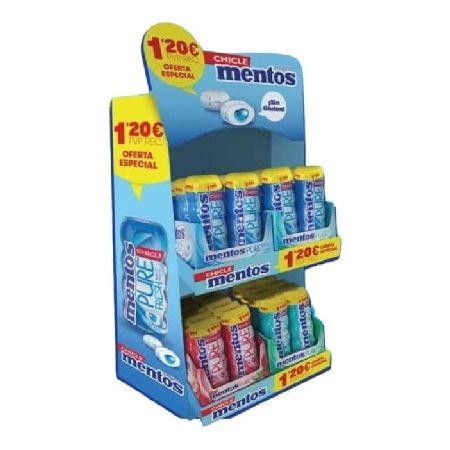 PACK GUM MENTOS 4 SABORES 10u 1,2€ 2