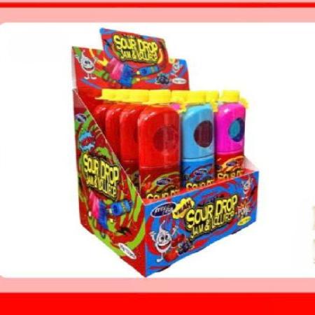 SOUR DROP JAM & LOLLIPOP 10ud