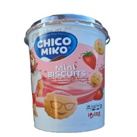 VASO GALLETAS RELLENA CREMA FRESA 6X125gr