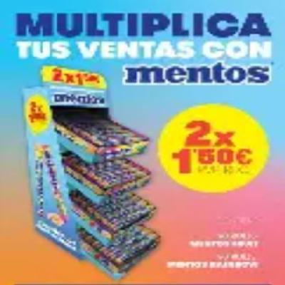 MENTOS PACK 4 DISP. 2X1,50€