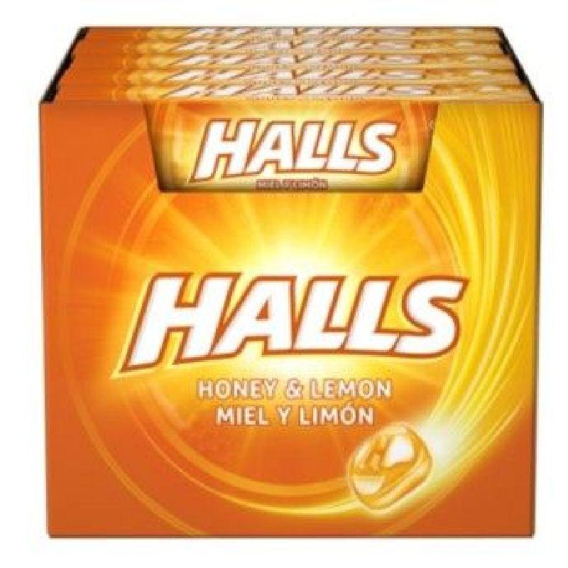 CAR.STICK HALLS MIEL-LIMON 20ud