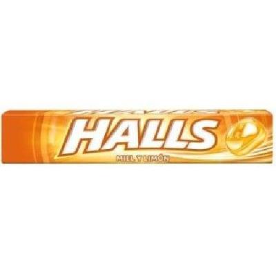 CAR.STICK HALLS MIEL-LIMON 20ud