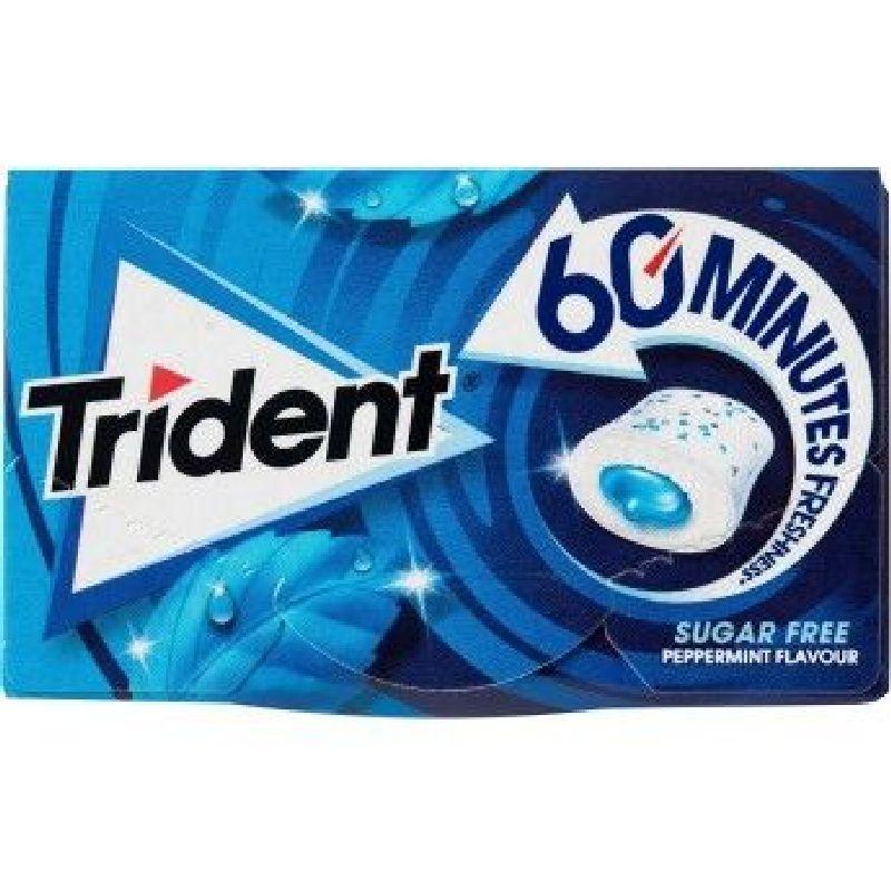 TRIDENT 60 MIN.PEPPERMINT 16 UDS