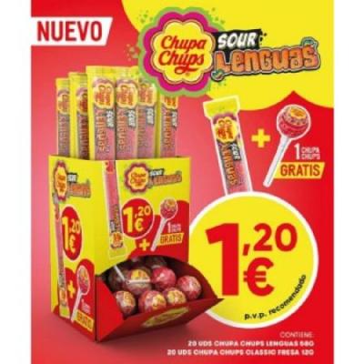 LENGUAS SOUR CHUPA CHUPS 20 ud