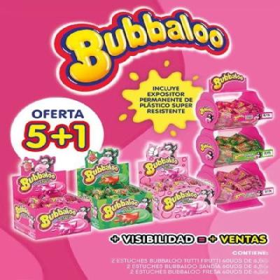 BUBBALOO MONOPIEZAS PACK 5+1    CHICLES
