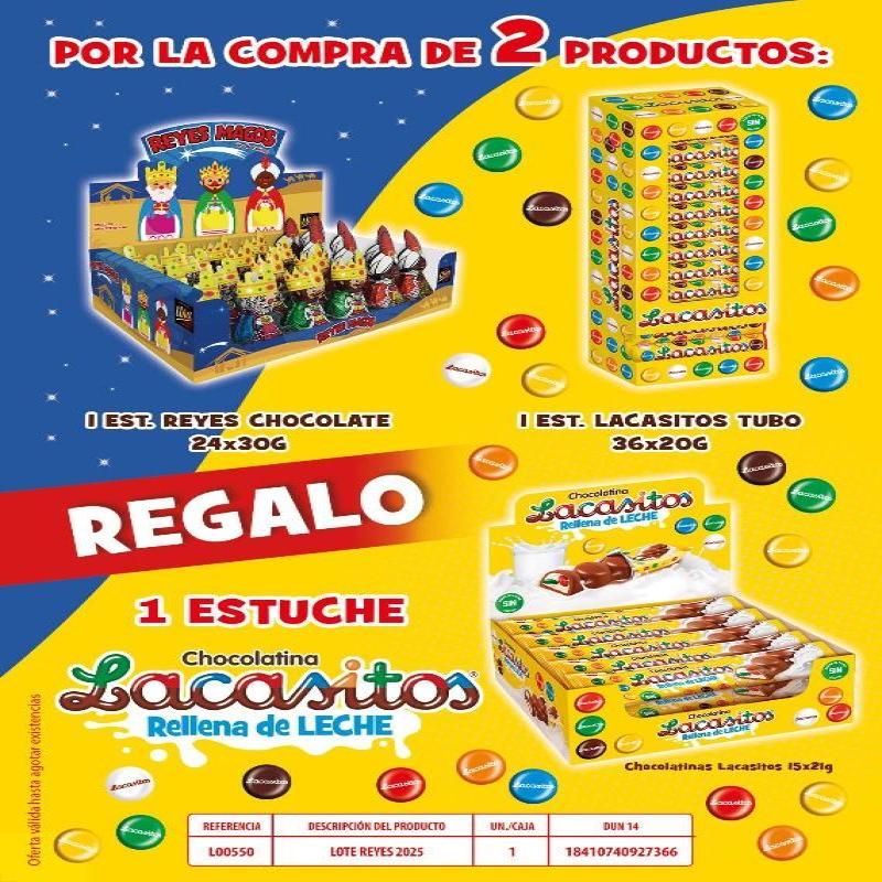 PACK REYES L00550 CHOCOLATINA S/C