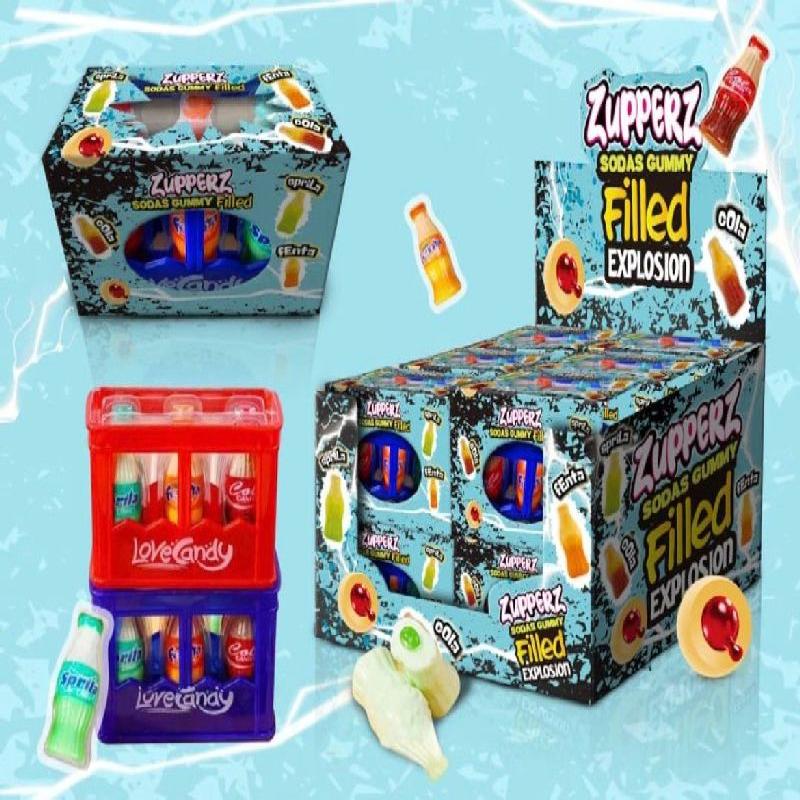ZUPPERZ SODAS GUMMY FILLED EXPLOSION 12 UDS