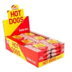 HOT DOG BUBBLE GUM 24ud
