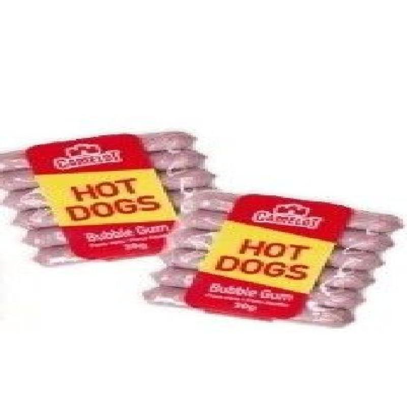 HOT DOG BUBBLE GUM 24ud