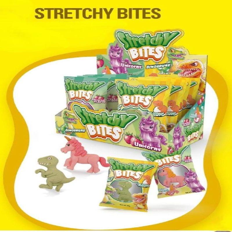 STRETCHY BITES 30g (UNICORN Y DINO)