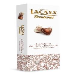 LACASA BOMBONES CORAZONES 3 CHOCO 65g