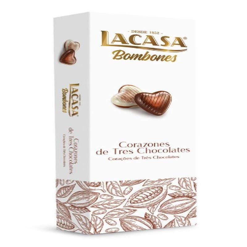 LACASA BOMBONES CORAZONES 3 CHOCO 65g