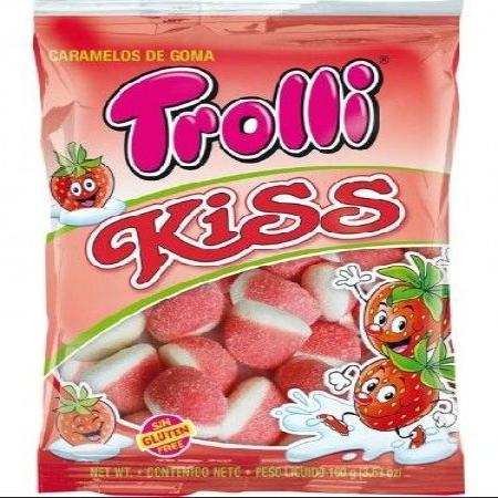 B/1kg KISS BESITOS FRESA TROLLI 2