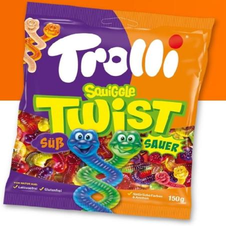 SQUIGGLE TWIST 24x100gr SIN GLUTEN TROLLI