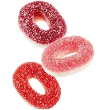 16x100 RED FRUIT MINI RINGS TROLLI