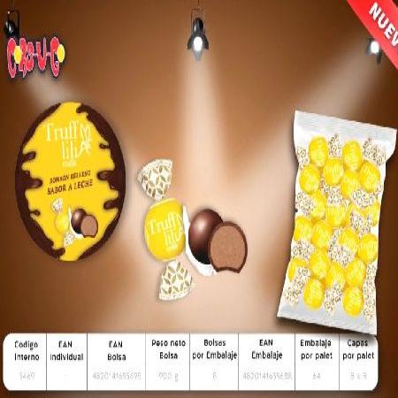 BOMBON SABOR LECHE RELLENO 900g