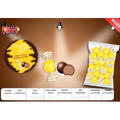 BOMBON SABOR LECHE RELLENO 1kg