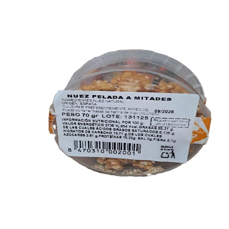 TARRINA NUEZ MITADES 70g N/D