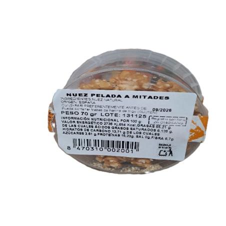 TARRINA NUEZ MITADES 70g N/D