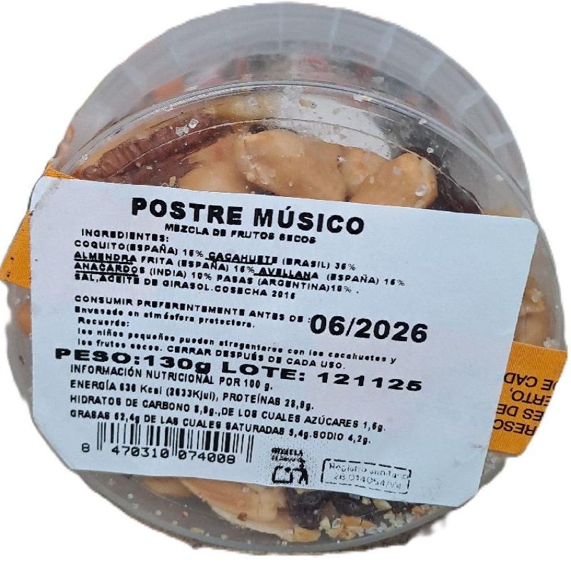 TARRINA POSTRE MÚSICO 130g