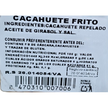 TARRINA CACAHUETE FRITO 125g