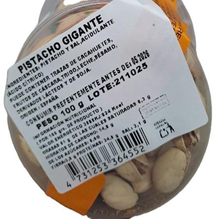 TARRINA PISTACHOS 100g