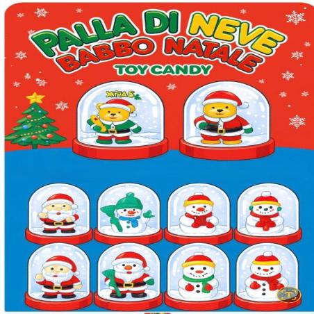 BOLA DE NIEVE DE NAVIDAD 12 ud