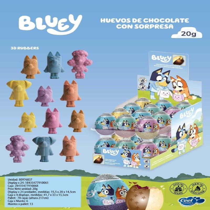 HUEVO CHOCO BLUEY 24 ud