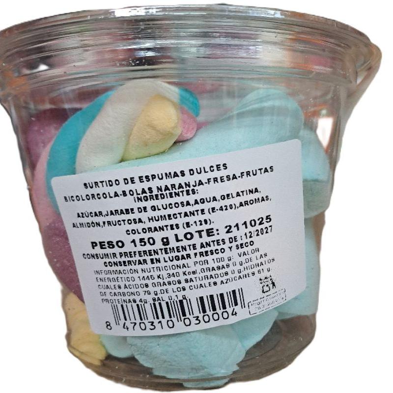 TARRINA ESPUMAS DULCES 150 grs